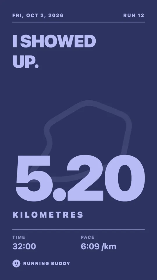 A Running Buddy share card