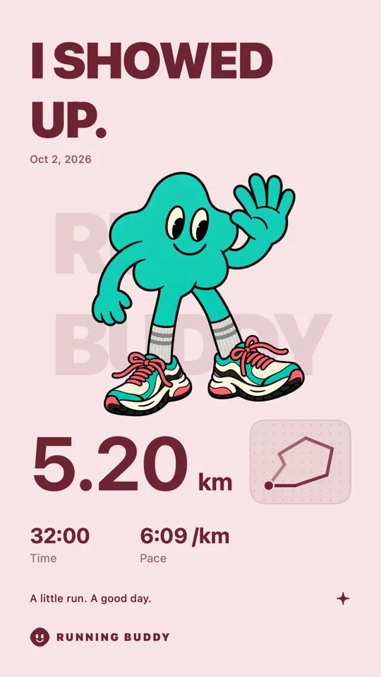 A Running Buddy share card