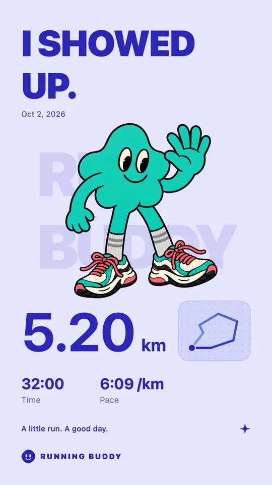 A Running Buddy share card