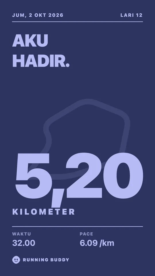 Kartu berbagi Running Buddy