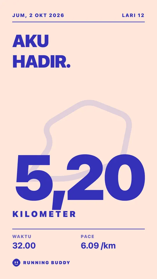 Kartu berbagi Running Buddy