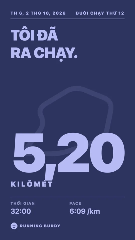 Thẻ chia sẻ của Running Buddy