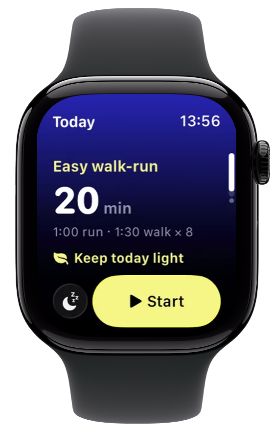 Watch: today's easy walk-run with Start